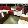 Image 2 : KIMBALL VILLA 14 PIECE RED & WHITE RECEPTION SEATING