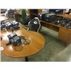 Image 2 : CHERRY U-SHAPE P-TOP EXECUTIVE DESK - APPROX 8 X 6 FT
