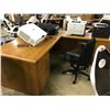 Image 2 : CHERRY L-SHAPE EXECUTIVE DESK - APPROX 7 X 6 FT