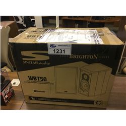 PAIR OF SINCLAIR AUDIO WBT50 BLUETOOTH SPEAKERS