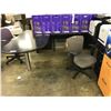 Image 2 : EBONY U-SHAPE P-TOP EXECUTIVE DESK - APPROX 8 X 6 FT