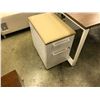 Image 2 : TAUPE KIMBALL MESH BACK FULLY ADJUSTABLE HI BACK TASK CHAIR WITH MATCHING PADDED MOBILE 2 DRAWER