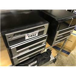 SHELF LOT OF 8 DESKTOP COMPUTERS/SERVERS