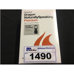 NUANCE DRAGON NATURALLYSPEAKING PREMIUM SOFTWARE WITH DIGITAL VOICE RECORDER