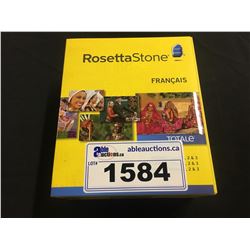 ROSETTA STONE LANGUAGE LEARNING SOFTWARE, FRENCH LEVEL 1-3, VERSION 4, SEALED IN BOX