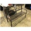 Image 1 : ALUMINUM WROUGHT STYLE OUTDOOR BENCH