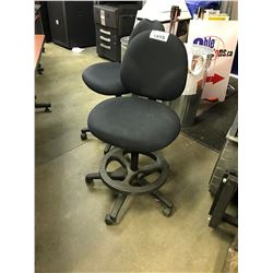 KIMBALL WISH ERGONOMIC MESH BACK BLUE AND WHITE TASK CHAIR