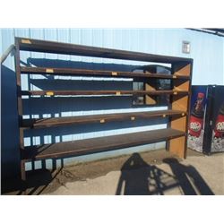 Heavy Duty Steel, 5 Shelf Rack, Overall: 145" x 25" x 96"