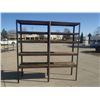 Image 2 : Heavy Duty Steel, 5 Shelf Rack, Overall: 97" x 25" x 97"