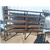Image 2 : Heavy Duty Steel, 5 Shelf Rack, Overall: 97" x 25" x 72"