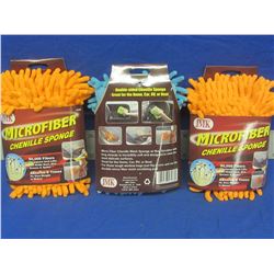3 New Micro Fiber Chenielle Sponge / 90,000 fibers
