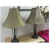 Image 1 : Set of 2 Metal Lamps with shades 26" high