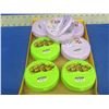 Image 1 : Flat of 7 flip top snack containers / 4 are Disney Frozen & 3 are Ninja Turtle
