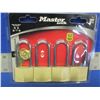Image 1 : New Master Locks set of 4 keyed the same / 2" shackle