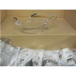 New Lot of 5 Uvex clear safety glasses
