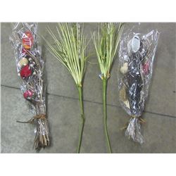 Bundle of 4 decorative dryed flower bouquets/ No SHIPPING ON THIS ITEM