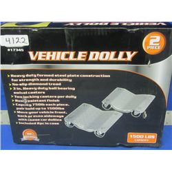 New set of 2 Vehicle Dolly's 1500lbs / A must have in your garage