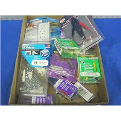 Huge lot of Hardware inc / surge protector , easy anchors/ wall plugs etc.