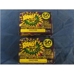 New Bang Pop Snappers / 3 boxes 50 to a box / drop em / throw em BIG bang sound