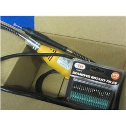 Dremel tool Variable speed 8000-30,000 rpm & 20 piece diamond rotary files