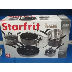 New 12 piece Starrfrit heavy gage forged aluminum cookware set