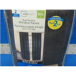 New window panels / 2 piece 40 x 84 privacy