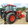 Image 2 : KUBOTA M4900SDC 4X4 FARM TRACTOR, S/N M490-54002, 54HP KUBOTA LA1002 LOADER ATTACHMENT, AUX HYD, QUI