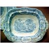 Image 2 : Blue transfer open vegetable and platter, "Or