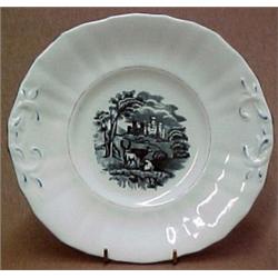 Mulberry transfer plate, 9 1/4" diameter, mar