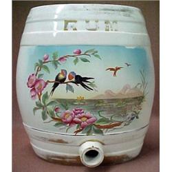English ceramic rum dispenser, "Japonica" ini