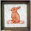 Image 1 : Heubach rabbit tile, standing rabbit, crackle