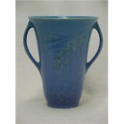 Roseville "Windsor" handled vase, blue ground