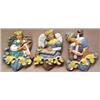 Image 1 : Three Moravian tiles "Musician" series, unmar