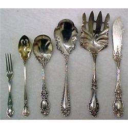 A grouping of sterling silver flatware includ