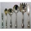 Image 1 : A grouping of sterling silver flatware includ