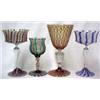 Image 1 : Four Venetian stemglasses, all with threaded
