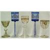 Image 1 : Five stemglasses including a pair of Czech. s