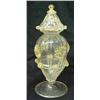 Image 1 : Hand blown Murano glass footed sugar shaker,