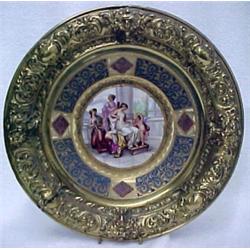 Royal Vienna charger, center figural decorati