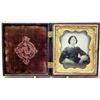 Image 2 : Ambrotype of a woman in gutta-percha case, ca