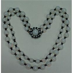 Miriam Haskell beaded necklace double strand