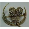 Image 1 : Victorian seed pearl and diamond pin, 14K gol