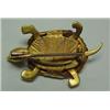 Image 2 : 14k gold turtle pin measures 1 1/2" from head
