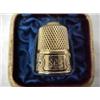 Image 2 : 14k gold and enameled thimble, engraved and e