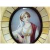 Image 2 : Miniature painting on ivory, portrait of a wo