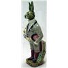 Image 1 : Majolica standing rabbit decanter, in coat ta