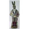 Image 2 : Majolica standing rabbit decanter, in coat ta