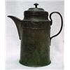 Image 1 : Pewter coffee pot, wrigglework decoration on