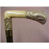 Image 2 : Bamboo carved walking stick with gold filled
