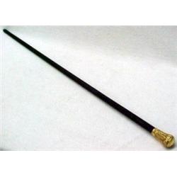 Walking stick with gold filled handle, engrav